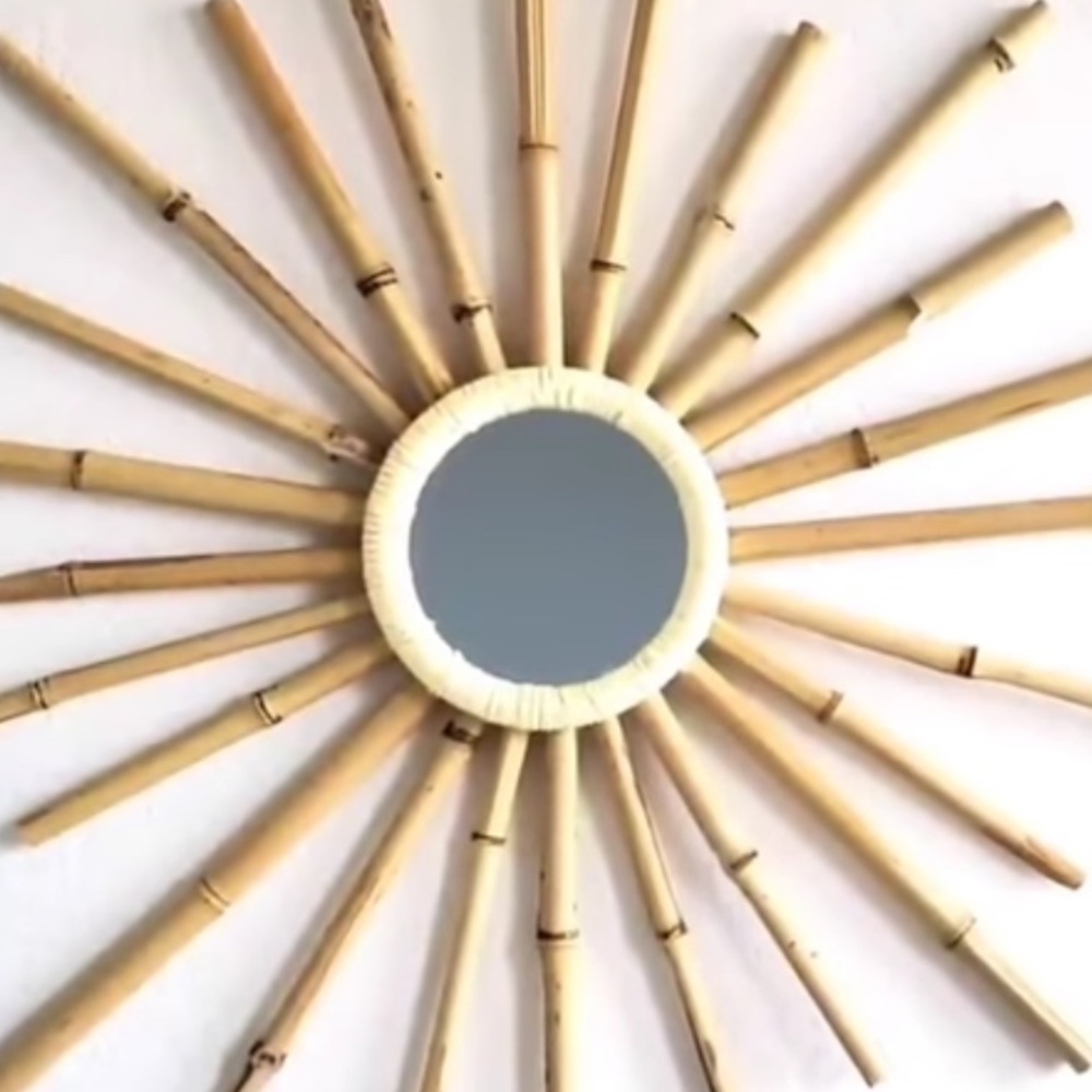 Tiki Starburst Mirror home decor handmade wall